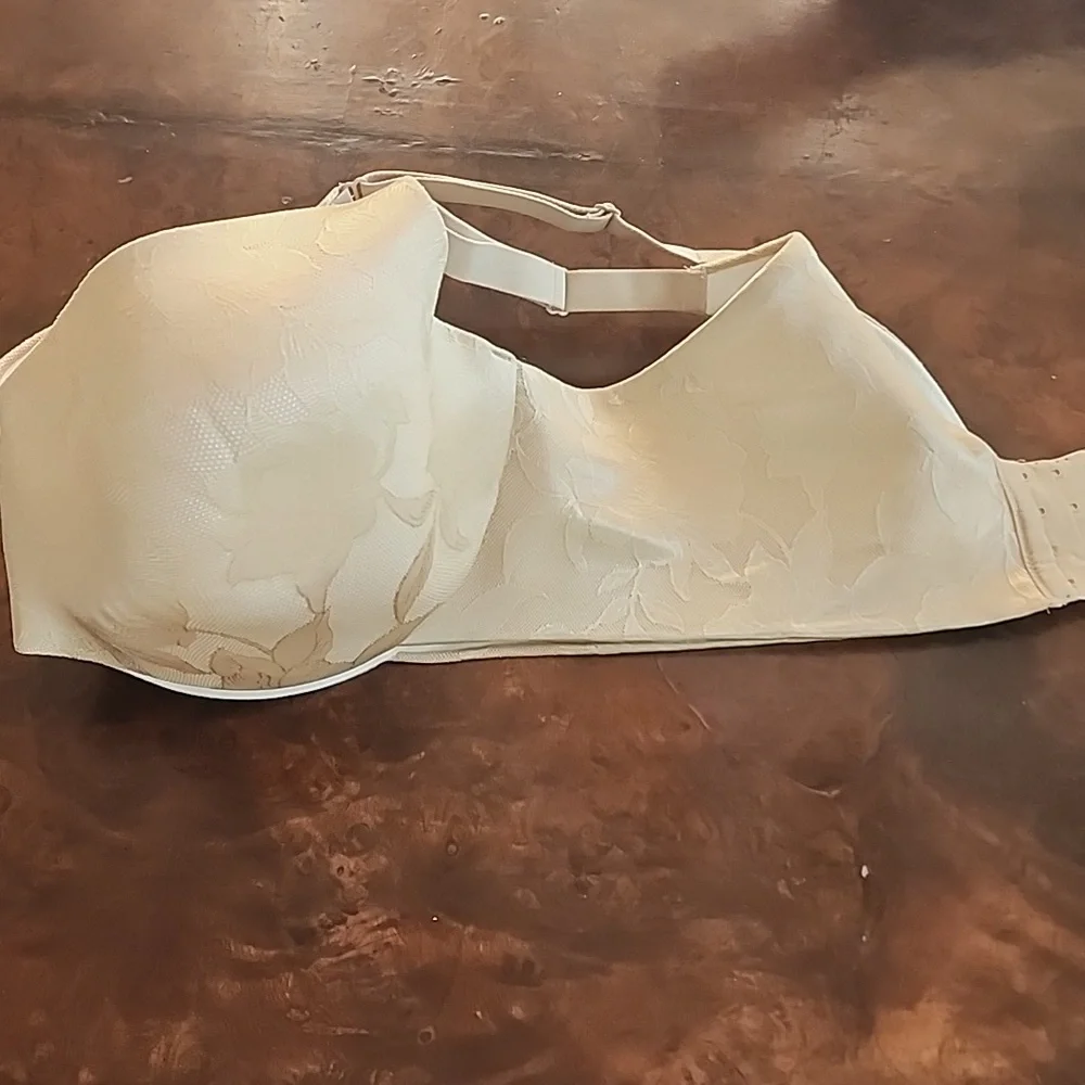 Cacique Beige Floral Lace Bra - 42DDD - Picture 7 of 7